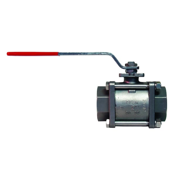 Bonomi North America 3/4in FULL PORT 3-PIECE STAINLESS STEEL BALL VALVE FOR STEAM W/ NPT THREADS 710190-3/4 - main